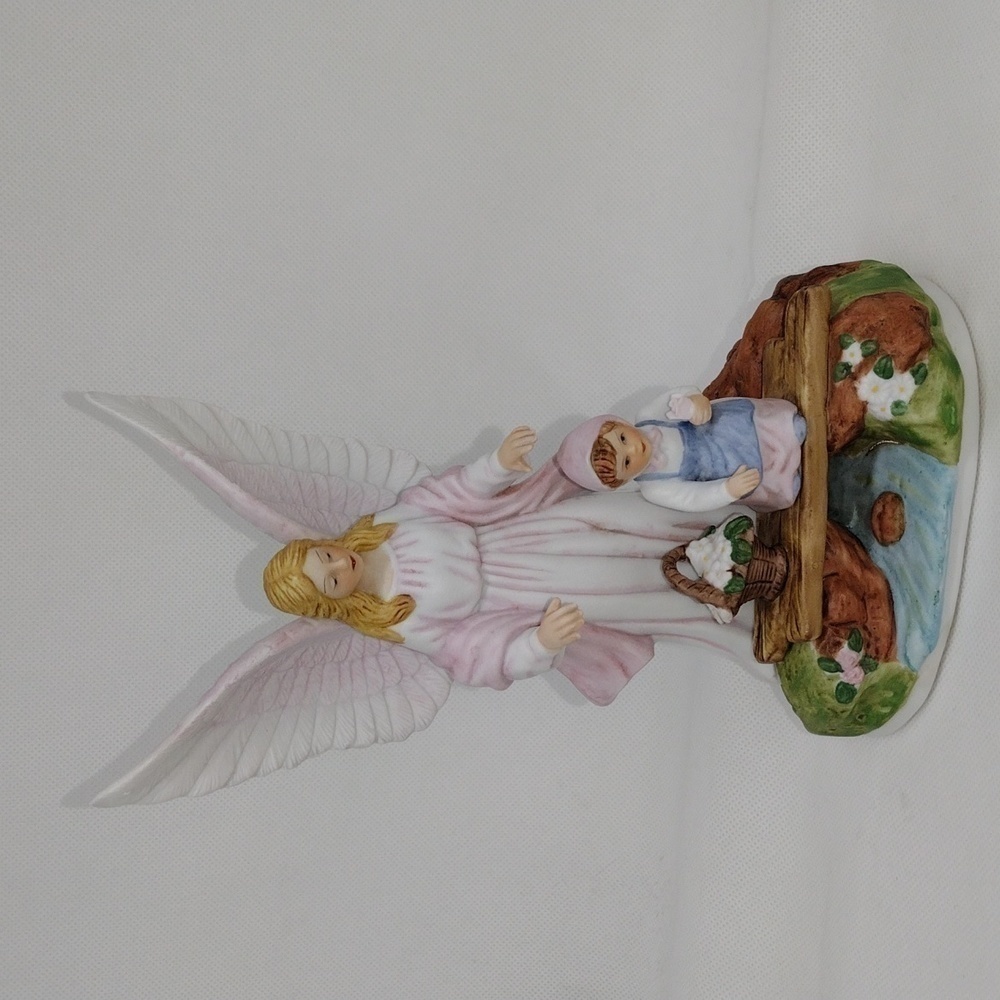 Vintage‎ 1994 Roman Inc. Guardian Angel with Little Girl